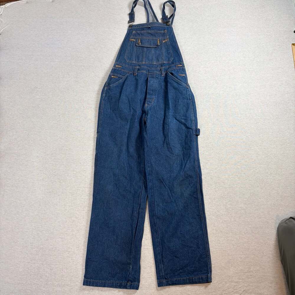 Roundy Ridge Men's Vintage Denim Bib Overalls